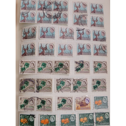 160 - THREE ALBUMS OF WORLD / COMMONWEALTH / BRITISH STAMPS. to include some Victorian examples