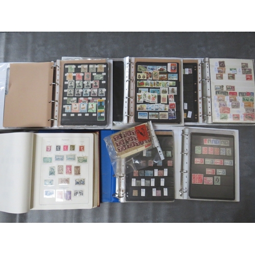 178 - SIX STAMP ALBUMS / STOCKBOOKS, to inlcude French album with stamps from the 1870s, 1880s and 1900s e... 