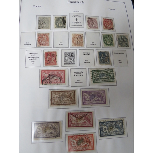 178 - SIX STAMP ALBUMS / STOCKBOOKS, to inlcude French album with stamps from the 1870s, 1880s and 1900s e... 