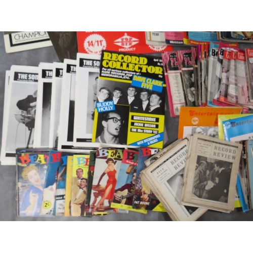 227 - A TRAY OF MUSIC INTEREST ITEMS TO INCLUDE BEATLEMANIA LP RECORD, The Beatles Rock n Roll Music Volum... 