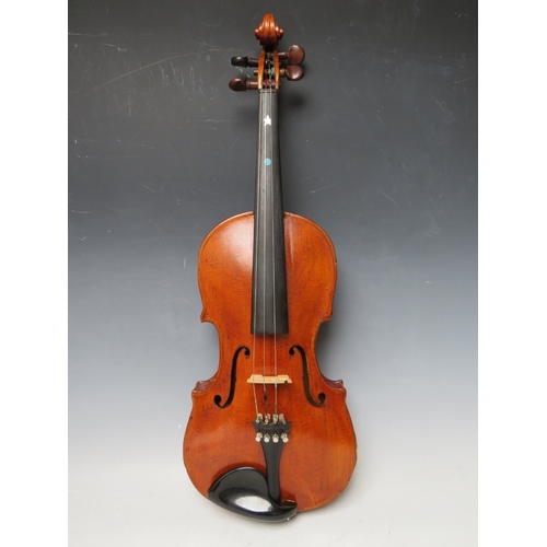 229 - A SMALL CASED VIOLIN