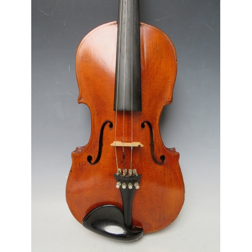 229 - A SMALL CASED VIOLIN