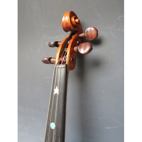 229 - A SMALL CASED VIOLIN