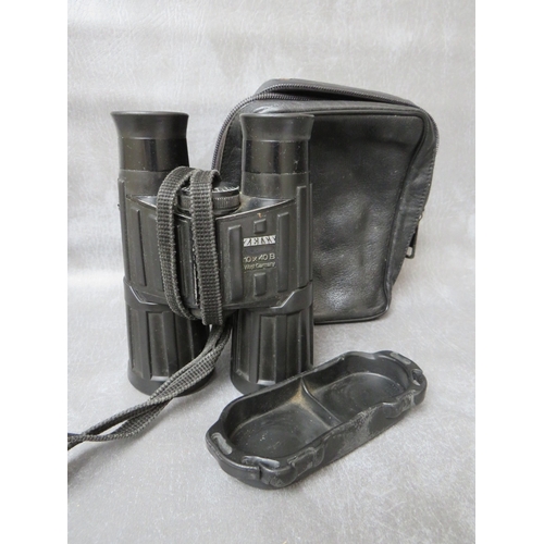 235 - A PAIR OF CASED ZEISS BINOCULARS, WEST GERMANY, 10 x 40 B