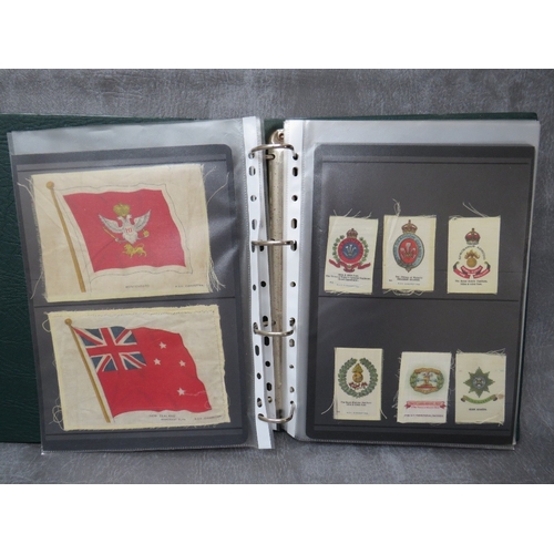 201 - AN ALBUM OF 'BDV' CIGARETTE SILKS, to include flags, military, etc.