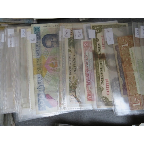 239 - A JOB LOT OF VINTAGE FOREIGN BANKNOTES