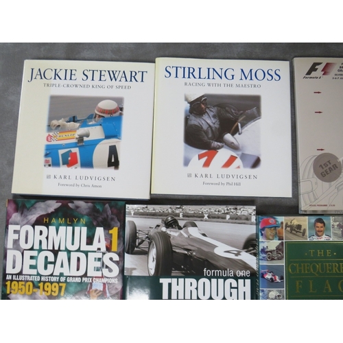 196 - A QUANTITY OF MOTOR SPORT BOOKS, to include 'Mon Ami Mate', 'The Glory of Goodwood', etc. (14)