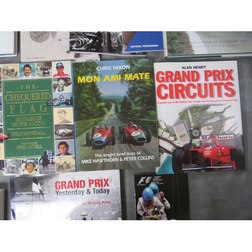 196 - A QUANTITY OF MOTOR SPORT BOOKS, to include 'Mon Ami Mate', 'The Glory of Goodwood', etc. (14)