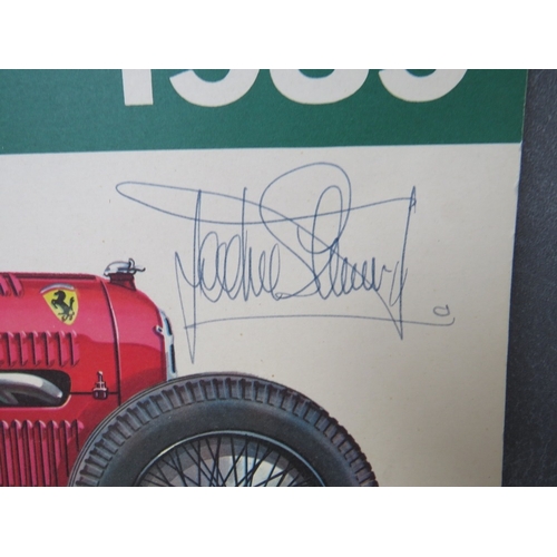 198 - JACKIE STEWART AUTOGRAPHED BOOK, 'Grand Prix Racing Cars 1921-1939', by Hans A Muth & Dietes Karp, p... 