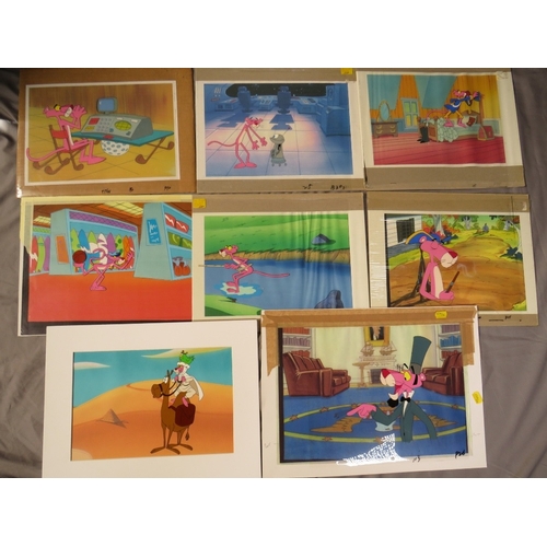 301 - A GROUP OF PINK PANTHER ANIMATION CELLS AND SKETCHES (Qty)