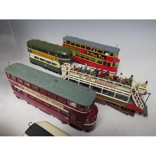 440 - NINETEEN MODEL TRAMS, to include Blackpool examples