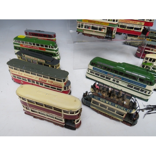 440 - NINETEEN MODEL TRAMS, to include Blackpool examples