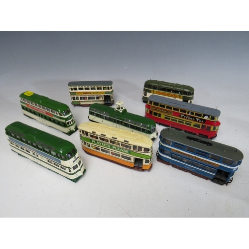 440 - NINETEEN MODEL TRAMS, to include Blackpool examples