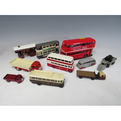 443 - A TRAY OF PLAYWORN VEHICLES BY MAINLY CORGI, Lesney Triang etc., to include vintage examples, Corgi ... 