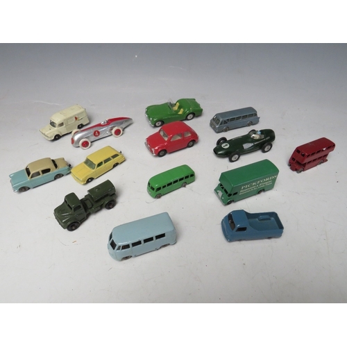 443 - A TRAY OF PLAYWORN VEHICLES BY MAINLY CORGI, Lesney Triang etc., to include vintage examples, Corgi ... 