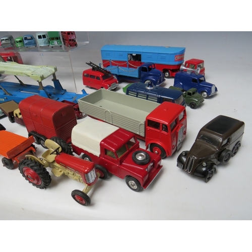 443 - A TRAY OF PLAYWORN VEHICLES BY MAINLY CORGI, Lesney Triang etc., to include vintage examples, Corgi ... 