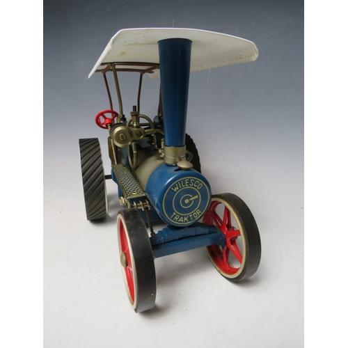 375 - AN UNBOXED WILESCO TRACTION ENGINE D405