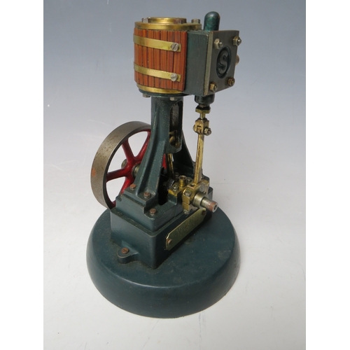 380 - A VERTICAL STEAM ENGINE WITH BUILD INSTRUCTIONS / PLANS