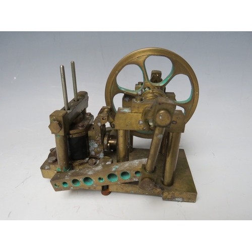 383 - A PAIR OF STEAM ENGINES WITH BUILD INSTRUCTIONS / PLANS, to include side lever engine and double dia... 