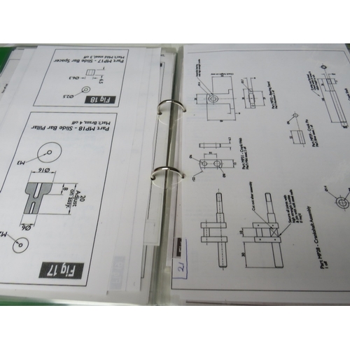 383 - A PAIR OF STEAM ENGINES WITH BUILD INSTRUCTIONS / PLANS, to include side lever engine and double dia... 