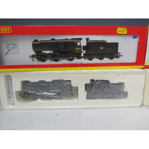 401 - A PAIR OF BOXED HORNBY 00 GAUGE SCALE DCC READY STEAM LOCOMOTIVES WITH TENDERS, to include Class Q1 ... 