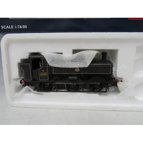 408 - THREE BOXED BACHMANN 00 GAUGE SCALE TANKS, to include 32201 Pannier tank 8763 BR black, 31452 Ivatt ... 