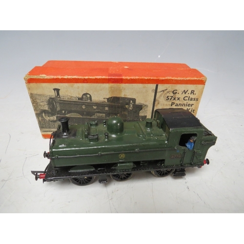 411 - FOUR 00 GAUGE SCALE TANK MODEL KITS, to include BR 1635, 0-6-0, black GWR, 5520, 2-6-2, green GWR 87... 