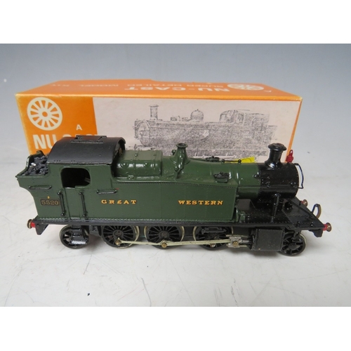 411 - FOUR 00 GAUGE SCALE TANK MODEL KITS, to include BR 1635, 0-6-0, black GWR, 5520, 2-6-2, green GWR 87... 