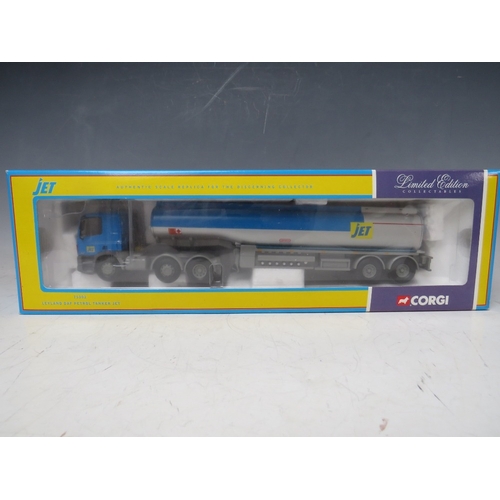 455 - FOUR BOXED CORGI 1:50 SCALE ARTICULATED LORRIES AND TRAILERS, to include Curran Scania CC12907, Quee... 