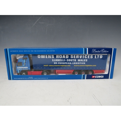 455 - FOUR BOXED CORGI 1:50 SCALE ARTICULATED LORRIES AND TRAILERS, to include Curran Scania CC12907, Quee... 