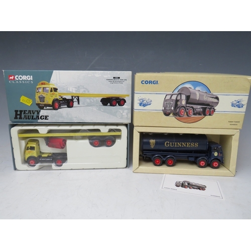 467 - A TRAY OF MIXED BOXED DIE CAST VEHICLES, to include Corgi Houseman AEC Mercury truck and trailer 978... 