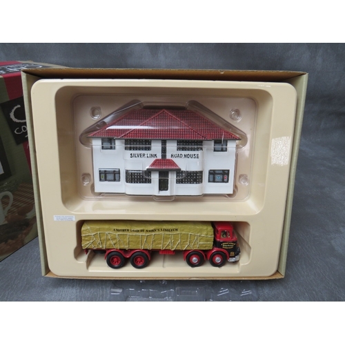 479 - FOUR BOXED DIE CAST VEHICLES, to include 1:50 scale Tekno Road & Sea Express articulated lorry and t... 