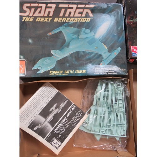 433 - A BOXED STAR TREL AMT ERTL 1:650 SCALE KLINGON BIRD OF PREY, boxed ATM Ertl Battle Cruiser, boxed Kl... 