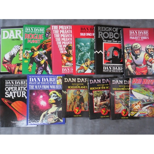 353 - EIGHT DIFFERENT DAN DARE DEUXE COLLECTORS EDITION COMIC BOOKS, to include Rogue Planer, Solid Space ... 