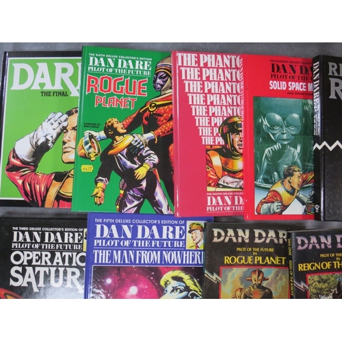 353 - EIGHT DIFFERENT DAN DARE DEUXE COLLECTORS EDITION COMIC BOOKS, to include Rogue Planer, Solid Space ... 