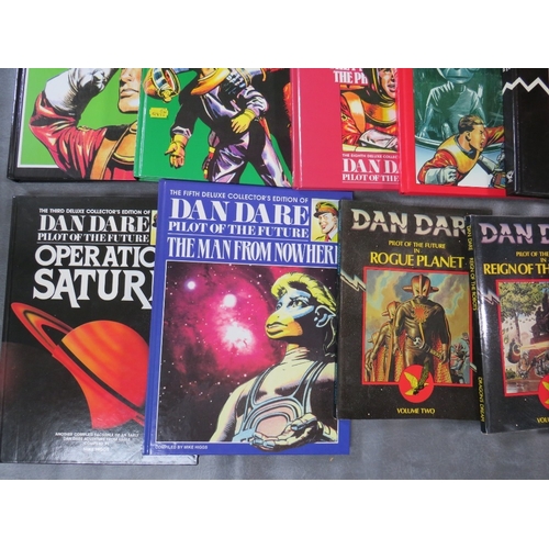 353 - EIGHT DIFFERENT DAN DARE DEUXE COLLECTORS EDITION COMIC BOOKS, to include Rogue Planer, Solid Space ... 