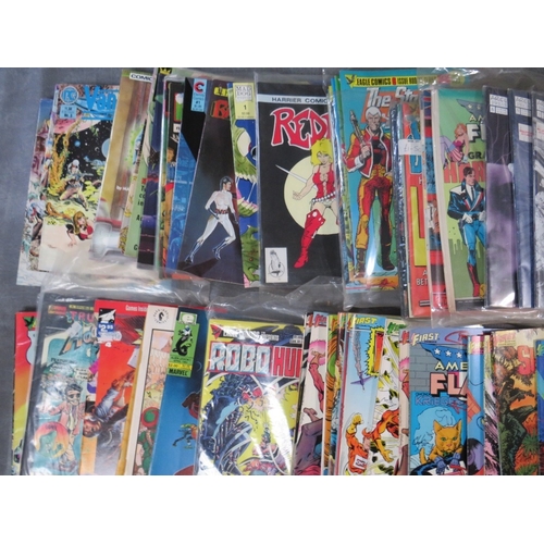 354 - A TRAY OF MIXED COMICS, mostly early editions with many No. 1 issues, to include Eclipse Comics Stra... 