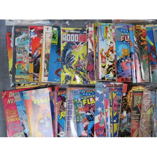 354 - A TRAY OF MIXED COMICS, mostly early editions with many No. 1 issues, to include Eclipse Comics Stra... 