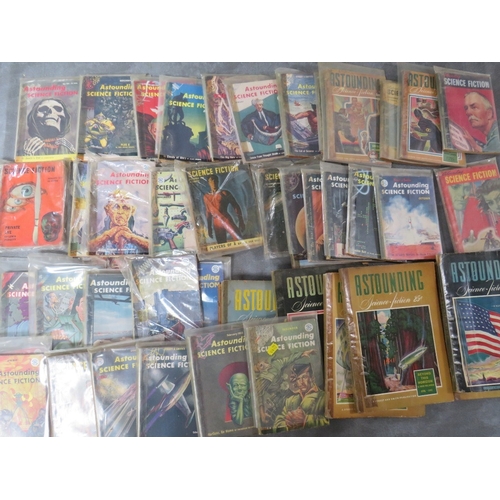 342 - APPROXIMATELY ThIRTY EIGHT SMALL AND SEVEN LARGE ASTOUNDING SCIENCE FICTION MAGAZINES, comprising a ... 