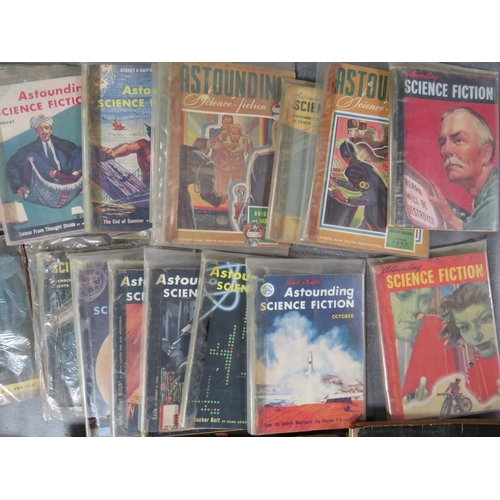 342 - APPROXIMATELY ThIRTY EIGHT SMALL AND SEVEN LARGE ASTOUNDING SCIENCE FICTION MAGAZINES, comprising a ... 