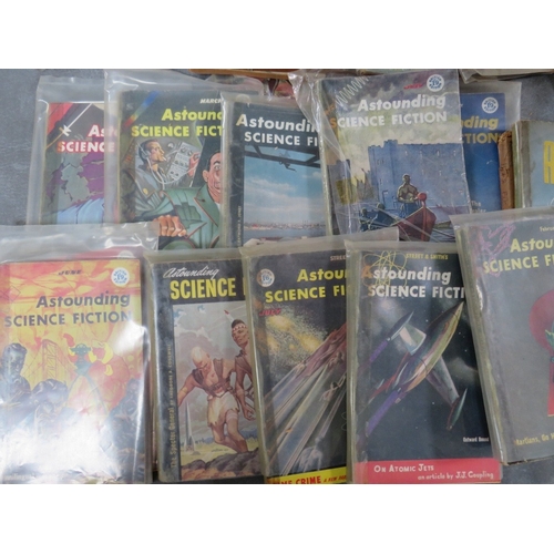 342 - APPROXIMATELY ThIRTY EIGHT SMALL AND SEVEN LARGE ASTOUNDING SCIENCE FICTION MAGAZINES, comprising a ... 