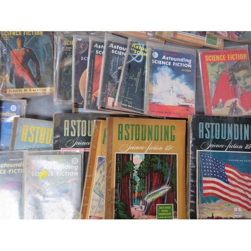 342 - APPROXIMATELY ThIRTY EIGHT SMALL AND SEVEN LARGE ASTOUNDING SCIENCE FICTION MAGAZINES, comprising a ... 