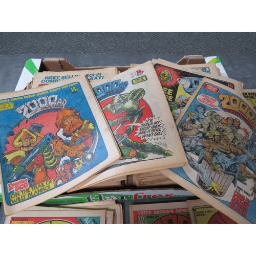 356 - APPROXIMATLEY ONE HUNDRED AND SIXTY 2000AD COMICS FEATURING JUDGE DREDD, Dan Dare, Tornado etc