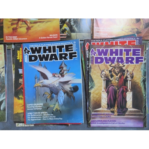 348 - OVER FIFTY WHITE DWARF ROLE PLAY MAGAZINES