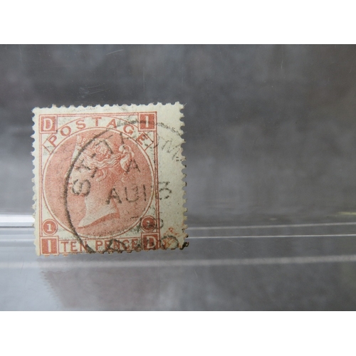 117 - QV NICE USED 10D PALE BROWN, St Thomas cancel, used abroad