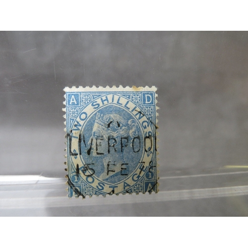 118 - QV NICE USED 2/ BLUE, Liverpool cancel