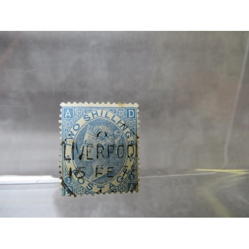 118 - QV NICE USED 2/ BLUE, Liverpool cancel