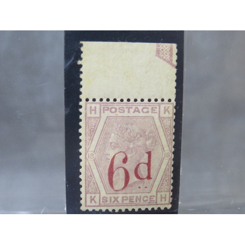 136 - QV MINT 6D, on 6d top marginal