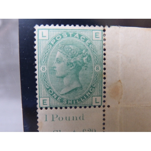 137 - QV MINT 1/ GREEN, plate 11, with marginal inscription