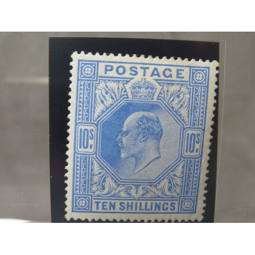 31 - EDWARD VIII MINT 10/ BLUE, heavily hinged